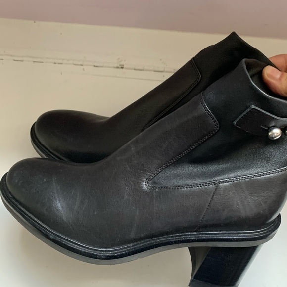RAG & BONE Soren leather ankle boots Block Heel Sz 36/6M - Picture 8 of 12
